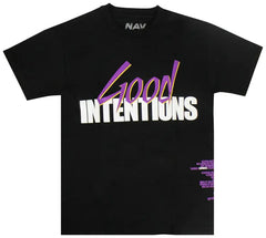 Vlone x Nav Doves Tee - Black/Purple