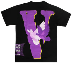 Vlone x Nav Doves Tee - Black/Purple