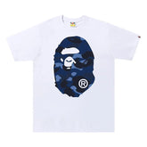 Bape ABC Navy/Black Camo Tee - White