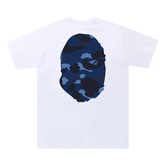 Bape ABC Navy/Black Camo Tee - White