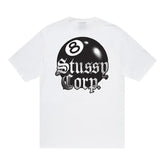 Stussy 8 Ball Corp Tee - White