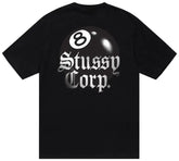 Stussy 8 Ball Corp Tee - Black