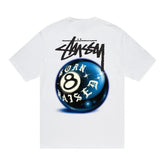 Stussy x Born X Raised 8 Ball Tee - White