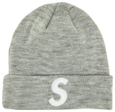 Supreme x New Era S Logo Beanie 'Heather Grey'