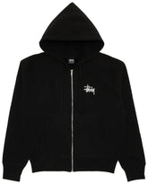 Stussy Basic Zip Up - Black
