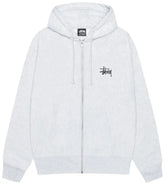 Stussy Basic Zip Up - Grey