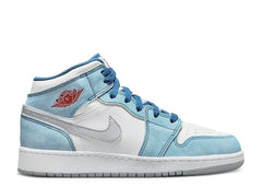 Air Jordan 1 Mid GS 'French Blue Steel'