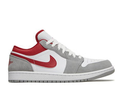 Jordan 1 Low 'Light Smoke Grey Red'