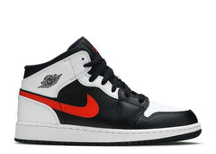 Air Jordan 1 Mid GS 'Black Chile Red'