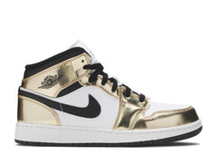Air Jordan 1 Mid GS 'Metallic Gold Black White'