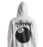 Stussy 8 Ball Zip Hoodie - Grey