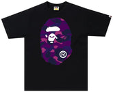 Bape ABC Purple/Black Camo Tee - Black