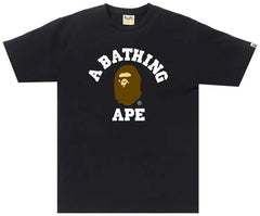 Bape College One Point Tee - Black