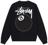 Stussy 8 Ball Crewneck - Black