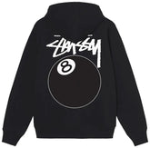 Stussy 8 Ball Zip Hoodie - Black