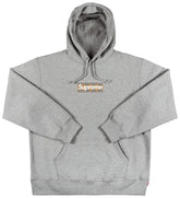 Supreme x Burberry Box Logo Hoodie 'Grey'
