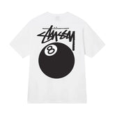 Stussy 8 Ball Tee - White