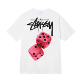 Stussy Fuzzy Dice Tee - White