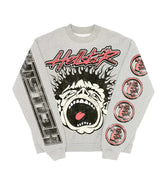 Hellstar Studios Records Crewneck 'Heather Grey'