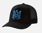 Amiri Men's Blue Crystals Black Trucker Hat