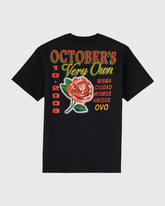 October's Very Own (OVO) Rose Drop Tee Black