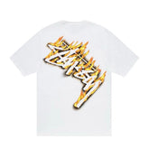 Stussy Burning Stock Tee - White