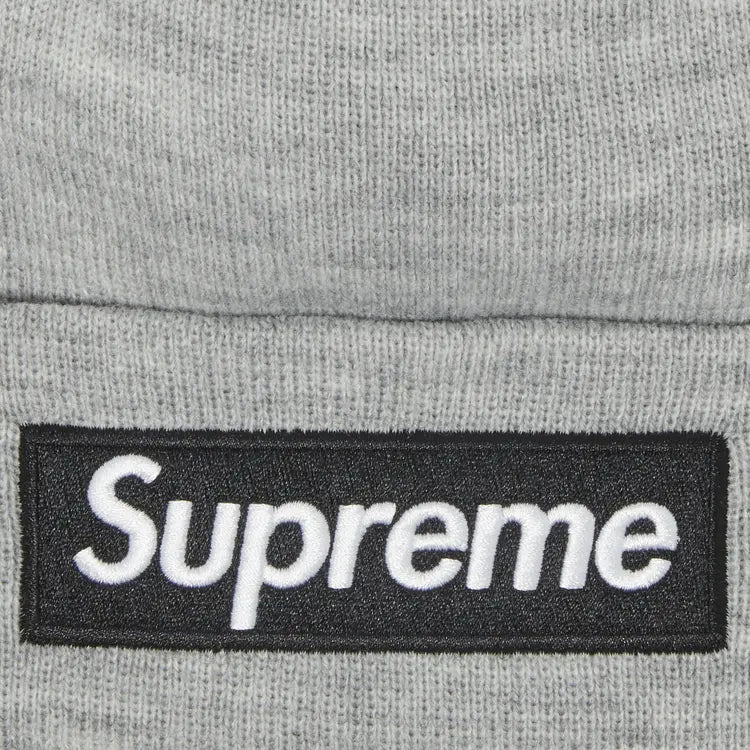 Supreme x New Era Box Logo Beanie 'Heather Grey'