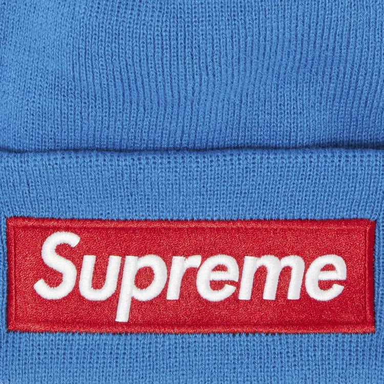 Supreme x New Era Box Logo Beanie 'Blue'