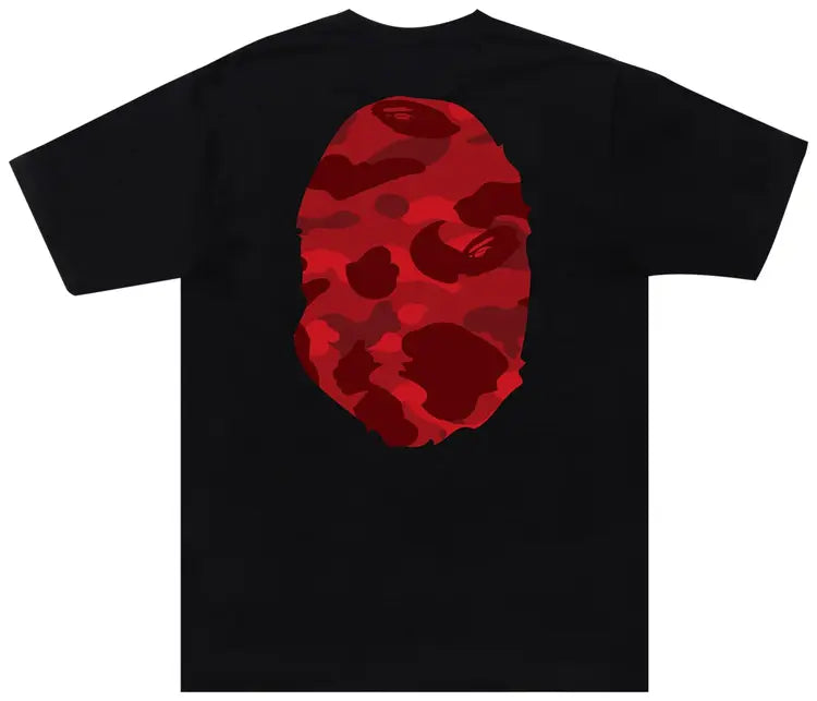 Bape ABC Red/Black Camo Tee - Black