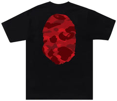 Bape ABC Red/Black Camo Tee - Black
