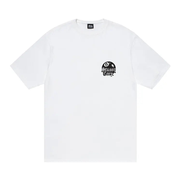 Stussy 8 Ball Corp Tee - White