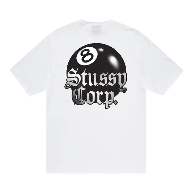 Stussy 8 Ball Corp Tee - White