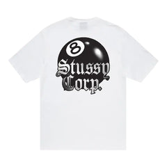 Stussy 8 Ball Corp Tee - White