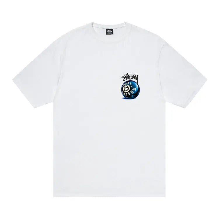 Stussy x Born X Raised 8 Ball Tee - White