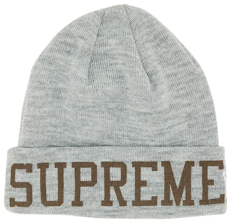 Supreme New Era Varsity Beanie 'Heather Grey'
