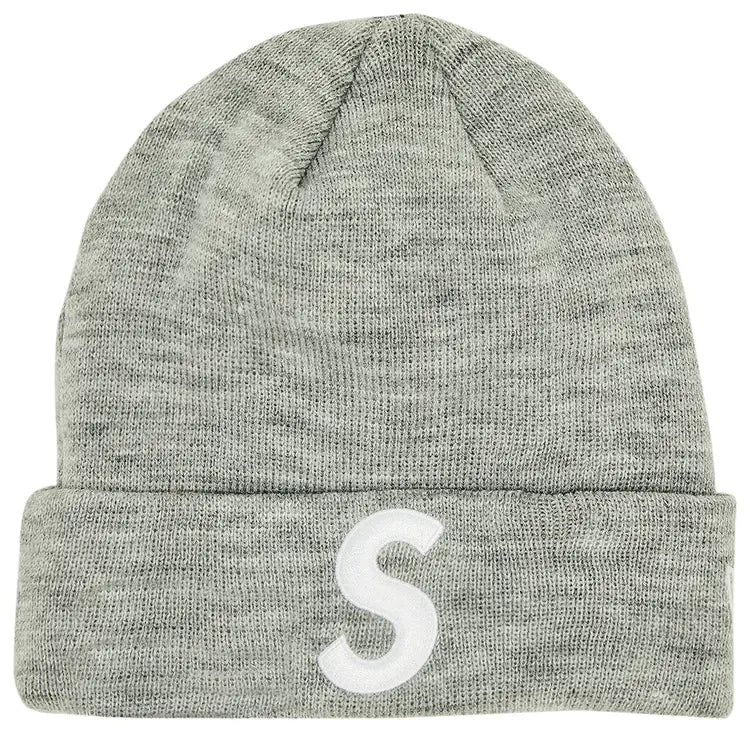 Supreme x New Era S Logo Beanie 'Heather Grey'