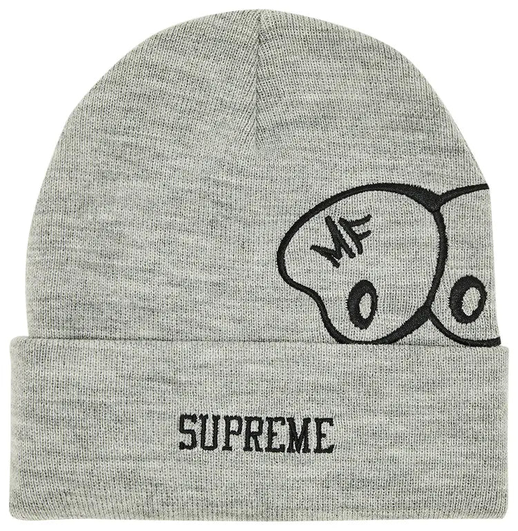 Supreme MF DOOM Beanie 'Heather Grey'