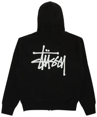 Stussy Basic Zip Up - Black