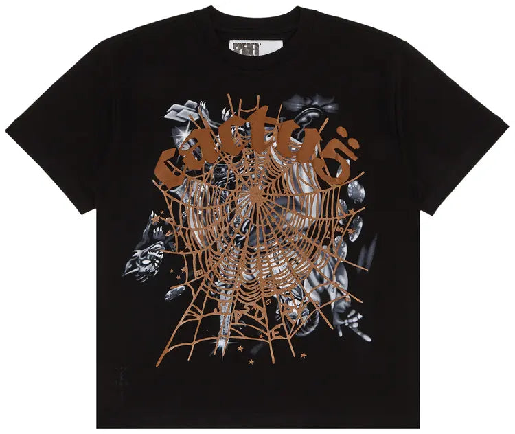 Sp5der x Travis Scott Cactus Jack Tee 'Black'