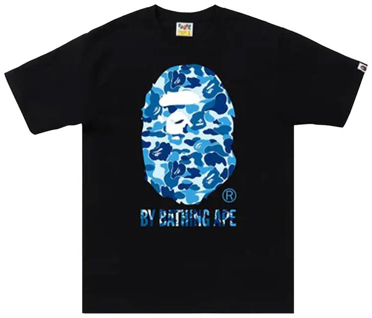 Bape ABC Blue/Black Camo Tee - Black