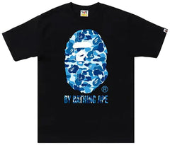 Bape ABC Blue/Black Camo Tee - Black