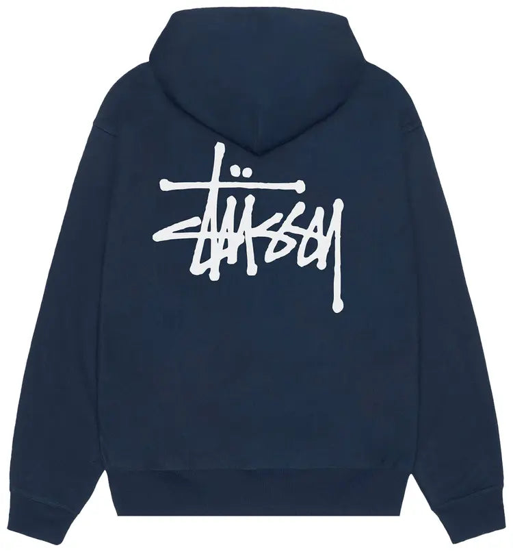 Stussy Classic Zip Hoodie - Navy