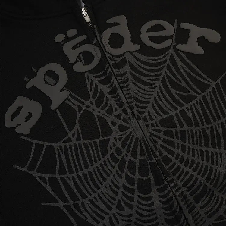 Sp5der Web Zip Hoodie 'Phantom'