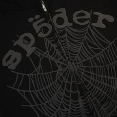 Sp5der Web Zip Hoodie 'Phantom'