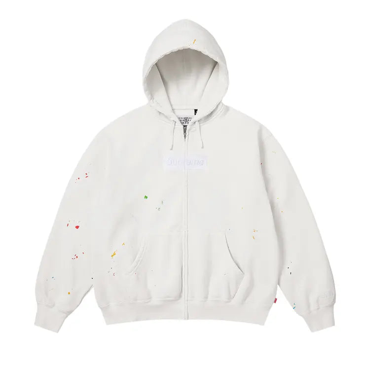 Supreme x MM6 Maison Margiela Box Logo Zip - White