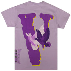 Vlone x Nav Doves Tee - Purple/Purple