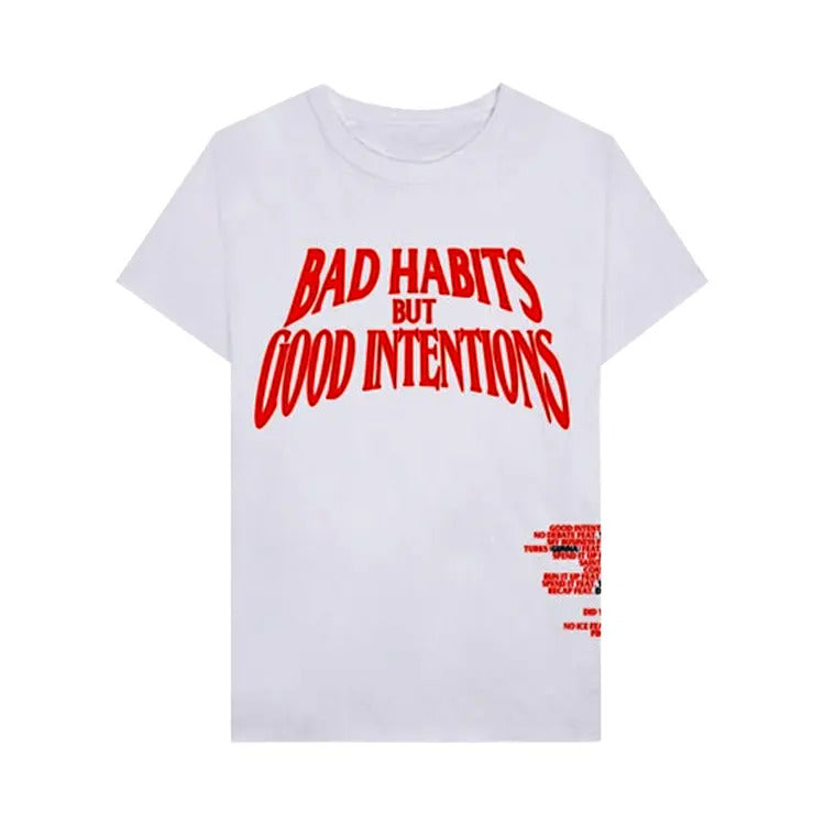 Vlone x Nav Good Intentions Tee - White/Red