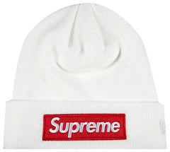 Supreme x New Era Box Logo Beanie 'White'