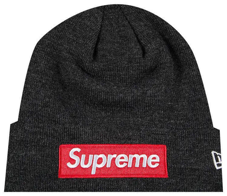 Supreme x New Era Box Logo Beanie 'Charcoal'