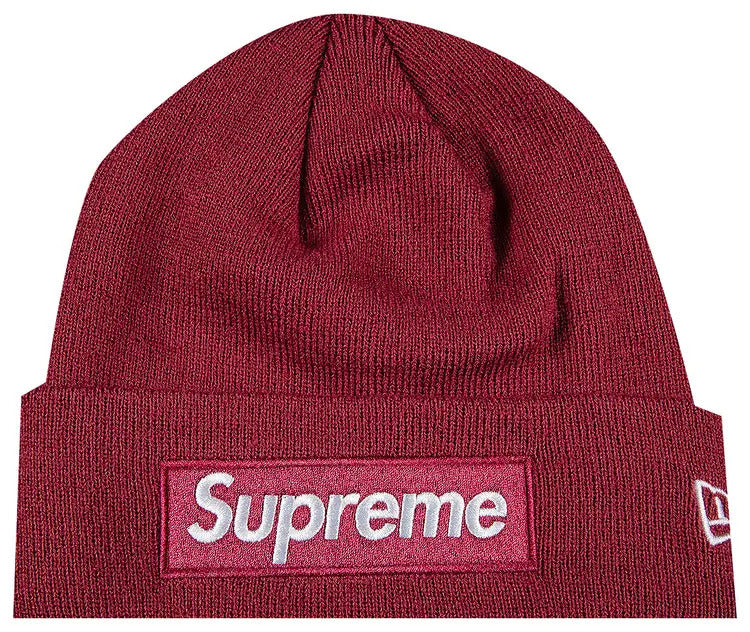 Supreme x New Era Box Logo Beanie 'Plum'